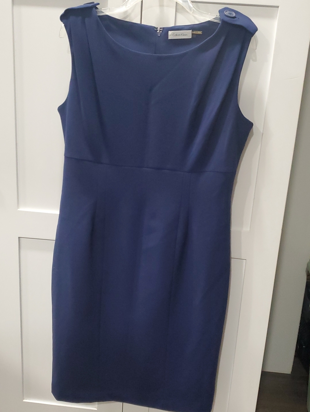 Calvin Klein Navy Blue Sheath Dress